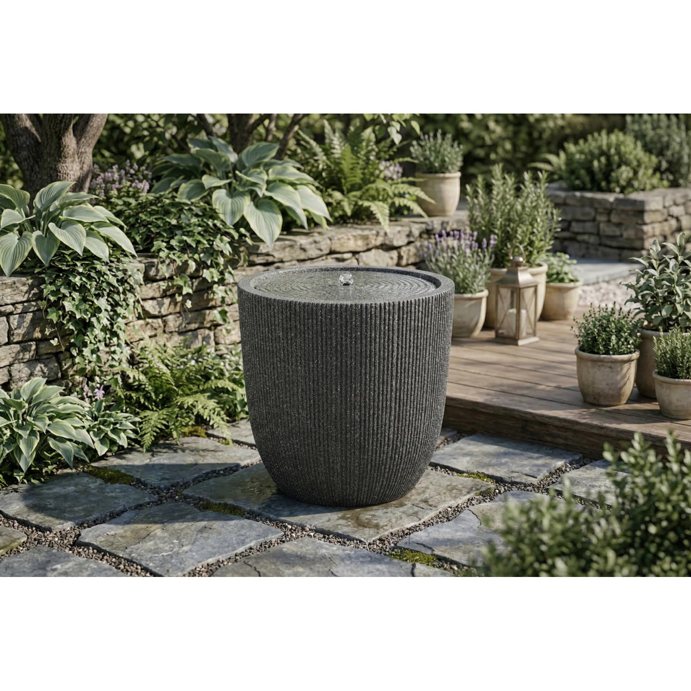 Solena Fontana LED 37x37.5cm Graphite