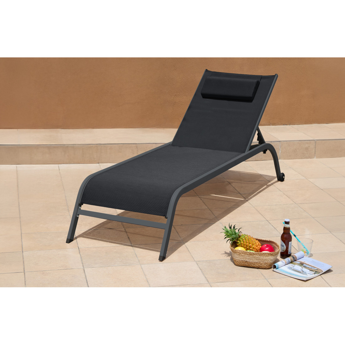 TIMOR DUO DECK CHAIR BLACK