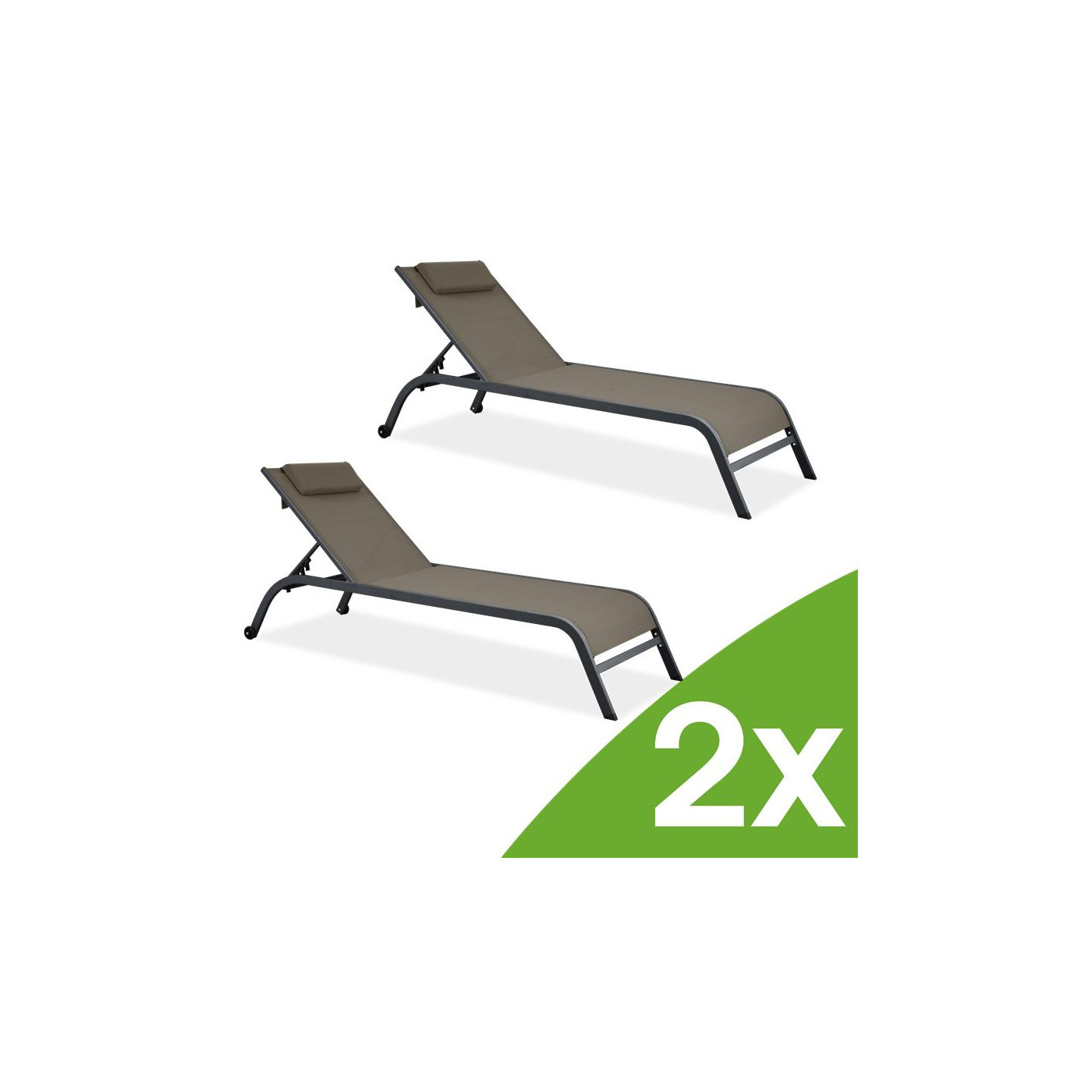 TIMOR DUO DECK CHAIR TAUPE