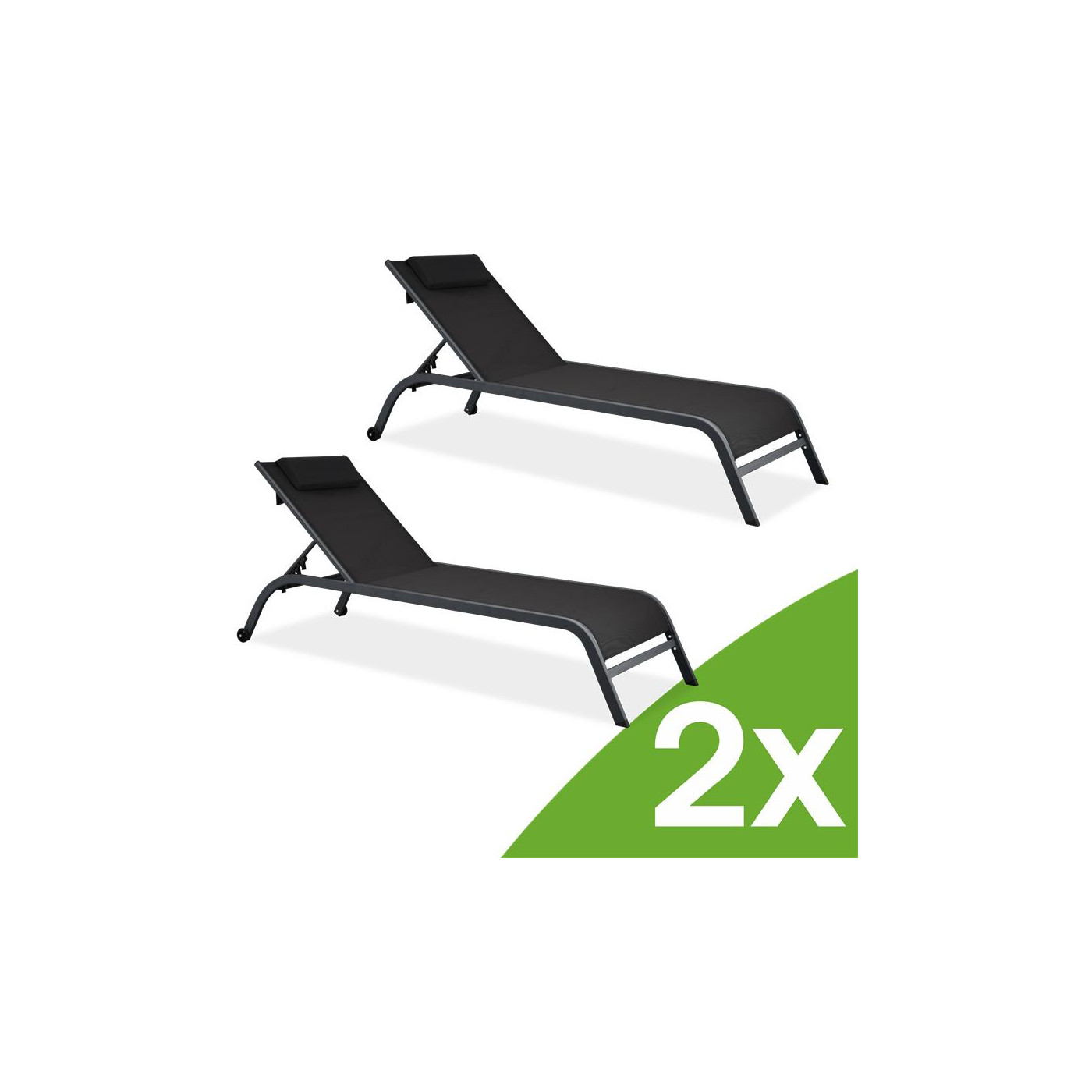 TIMOR DUO DECK CHAIR BLACK