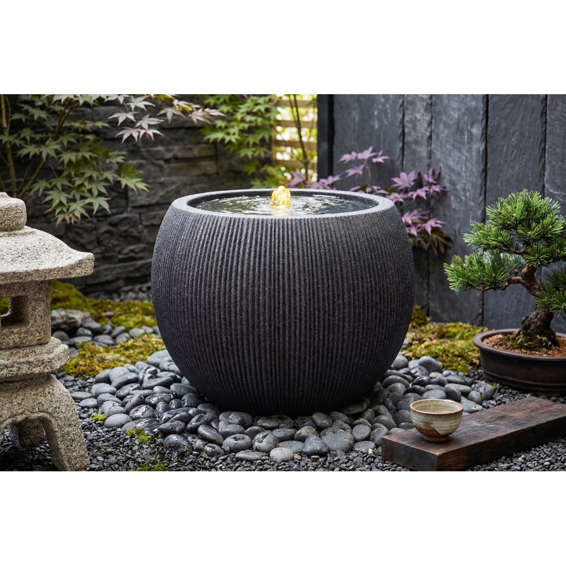 AQUALIGHT FONTANNA LED FI53x41.5CM GRAPHITE