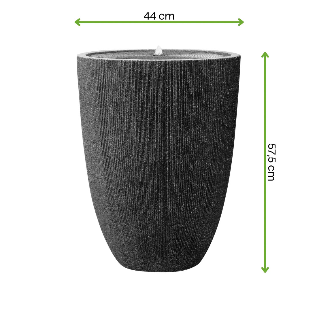 RIVELLA FONTANNA LED FI44x57.5CM GRAPHITE