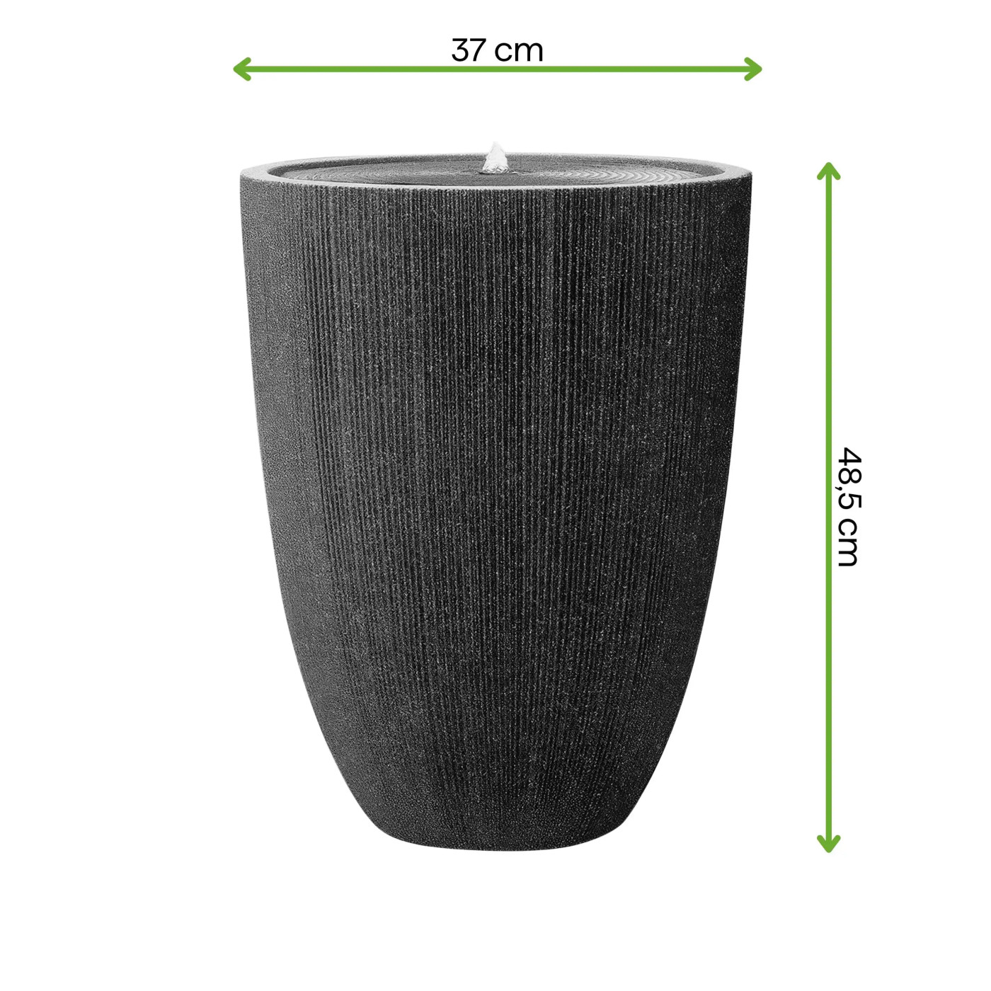 RIVELLA FONTANNA LED FI37x48.5CM GRAPHITE