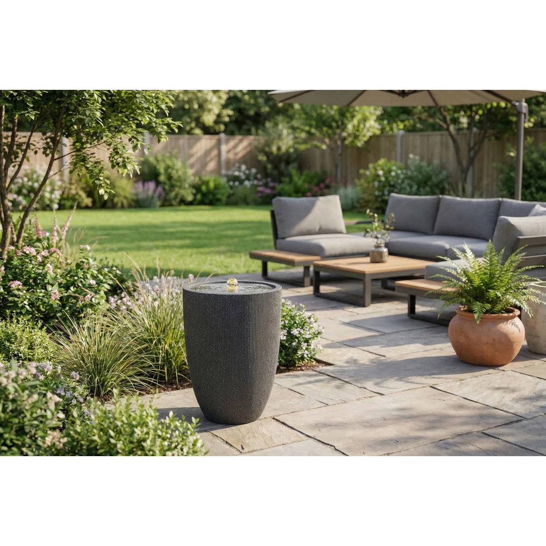 RIVELLA FONTANNA LED FI44x57.5CM GRAPHITE