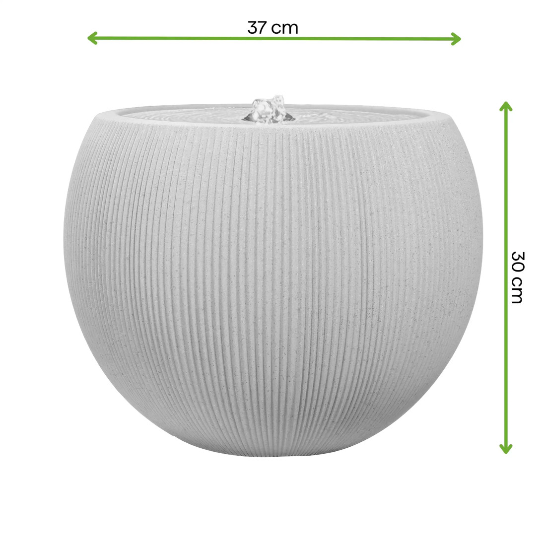 AQUALIGHT FONTANNA LED FI37x30CM LIGHT BEIGE