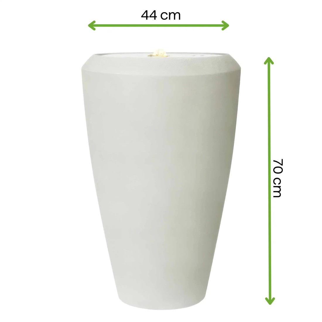 CASCADIA FONTANNA LED FI44x70CM CEMENT GREY