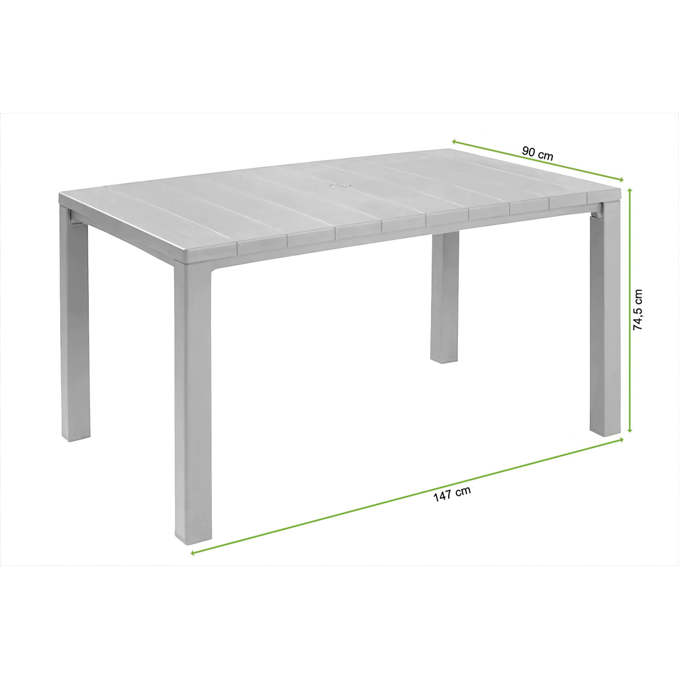JULIE 150 GRAPHITE BOX TABLE