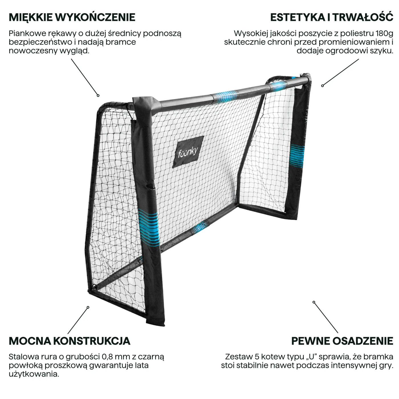 FOOTBALL GOAL 180x120x60CM