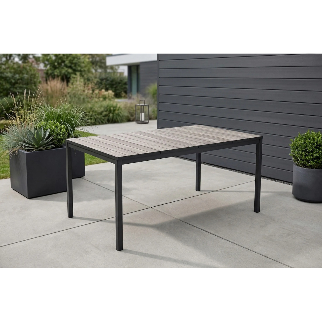 DECO PORTO NOVA 160 TABLE BLACK/STORM GREY