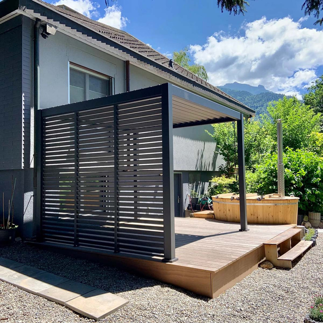 PRIMARY SIDE CURTAIN WITH MOSQUITO NET 3.0M ANTHRACITE