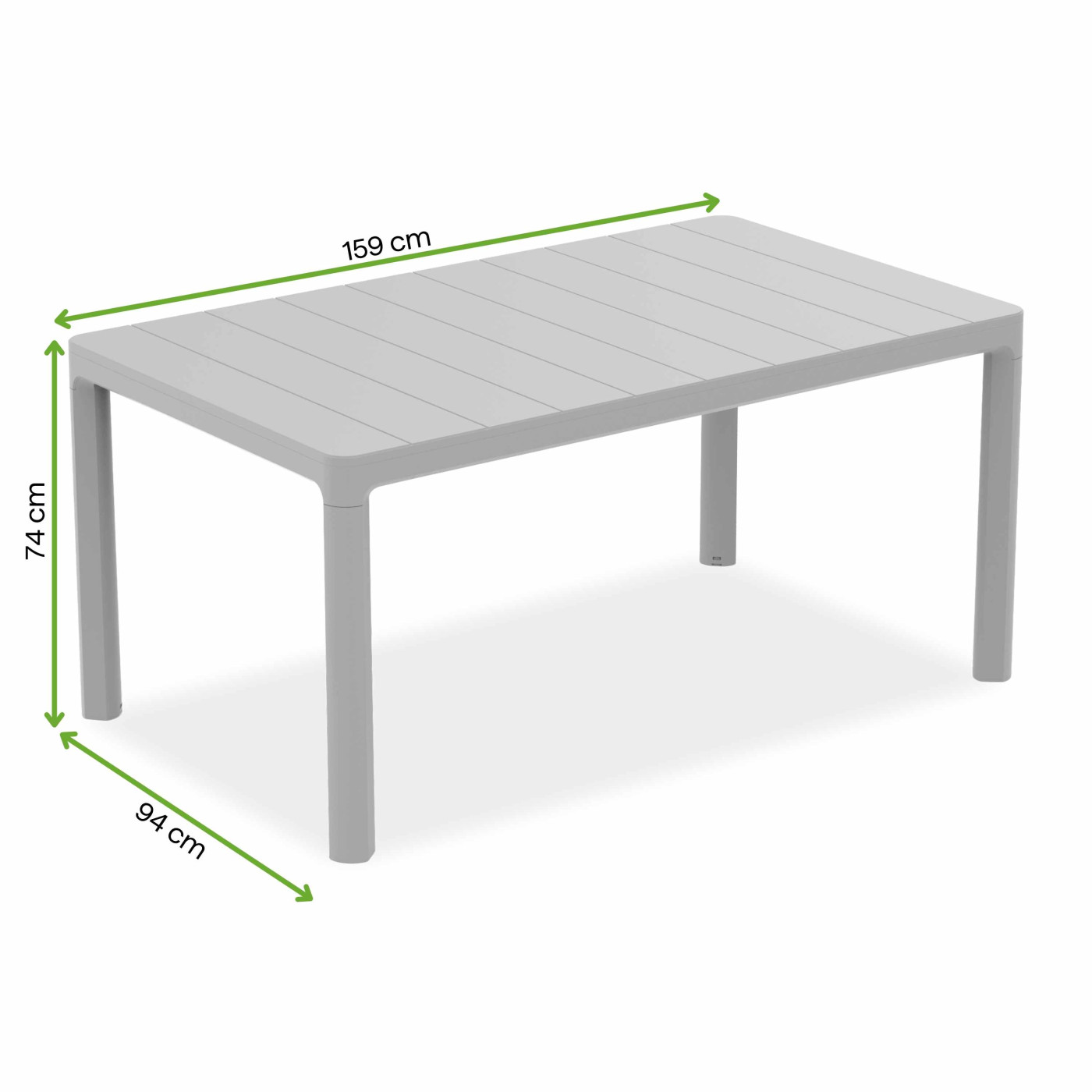 SCANDI DINING TABLE SOFT BEIGE
