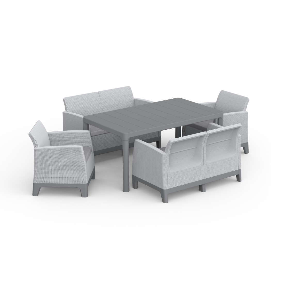 SCANDI DINING FIESTA ASH GREY-STORM GREY/ST.GREY