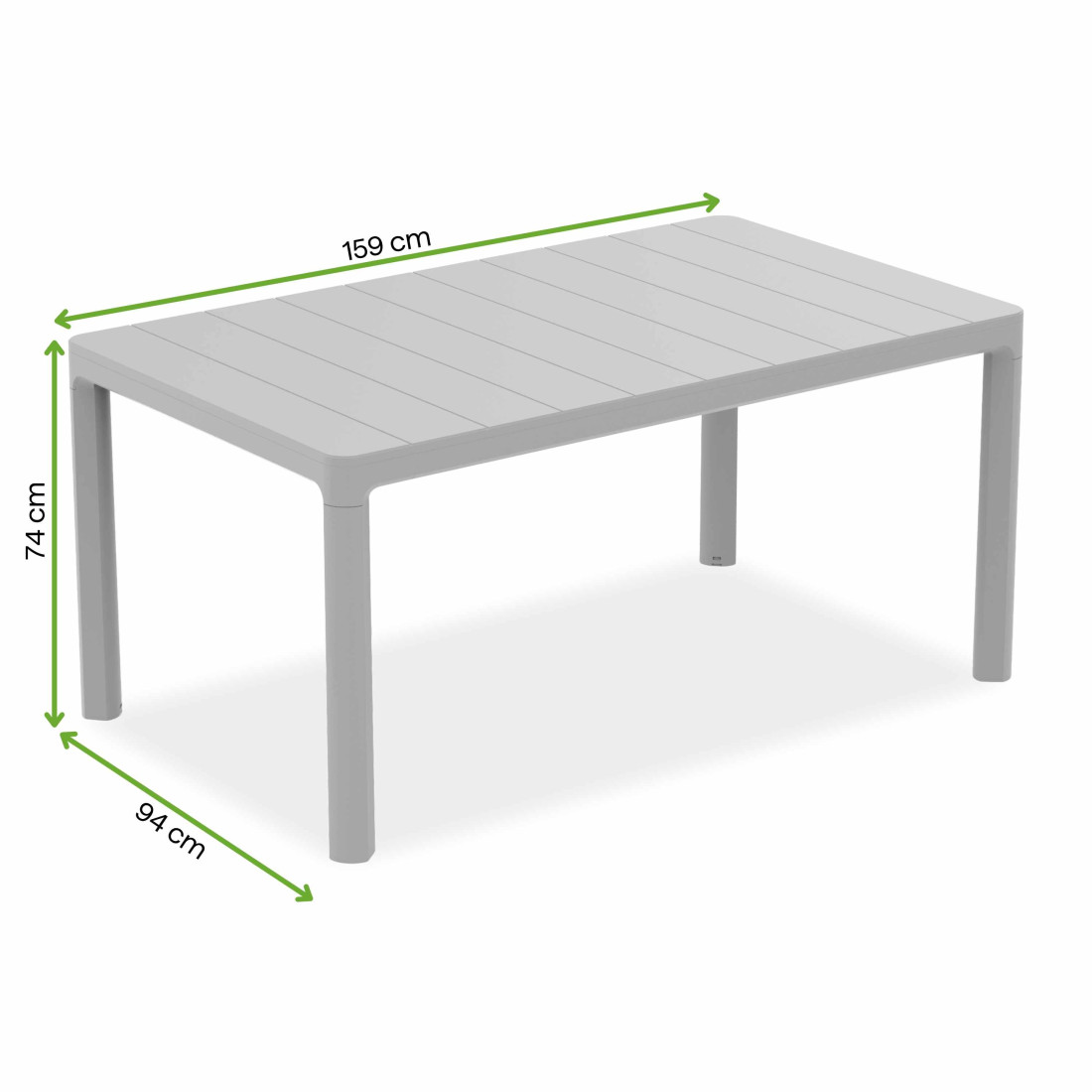 SCANDI DINING TABLE SOFT BEIGE