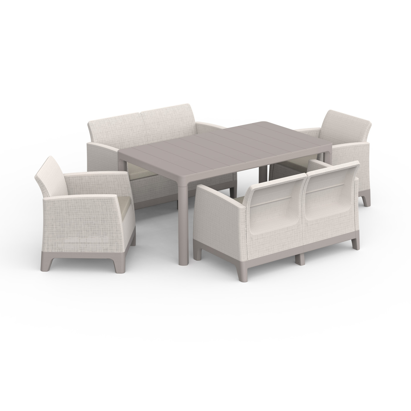 SCANDI DINING FIESTA PEBBLE GR-SOFT BEIGE/SF.BEIGE