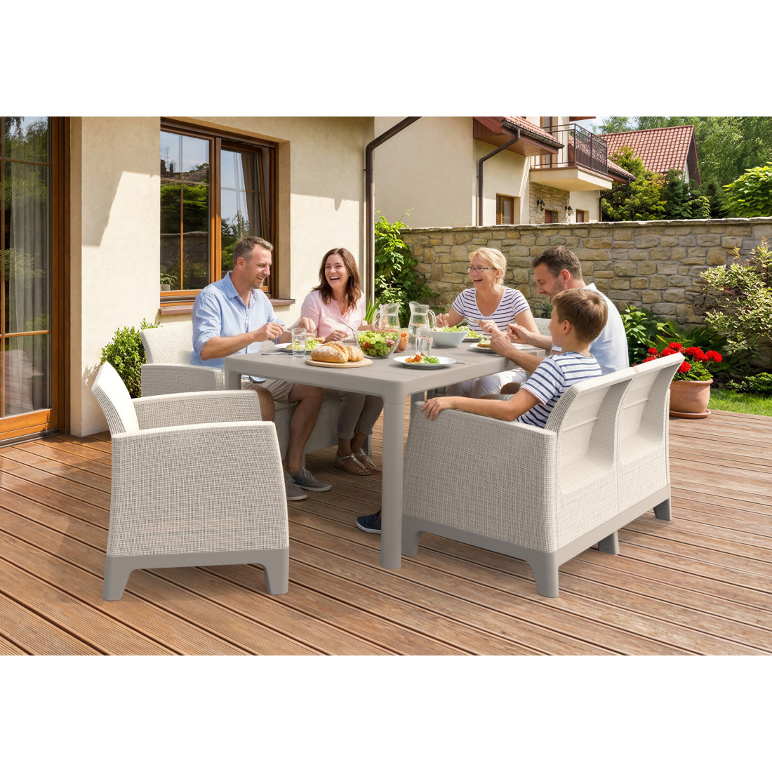 SCANDI DINING FIESTA PEBBLE GR-SOFT BEIGE/SF.BEIGE