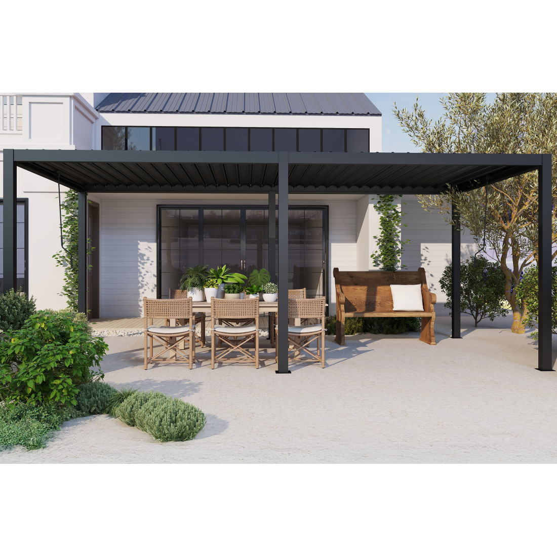 PRIMARY 3x5.8 PERGOLA TARASOWA ANTHRACITE