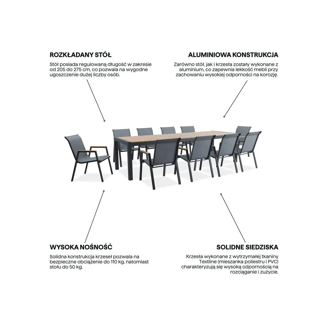 MALAWI 10+1 SET DARK GREY