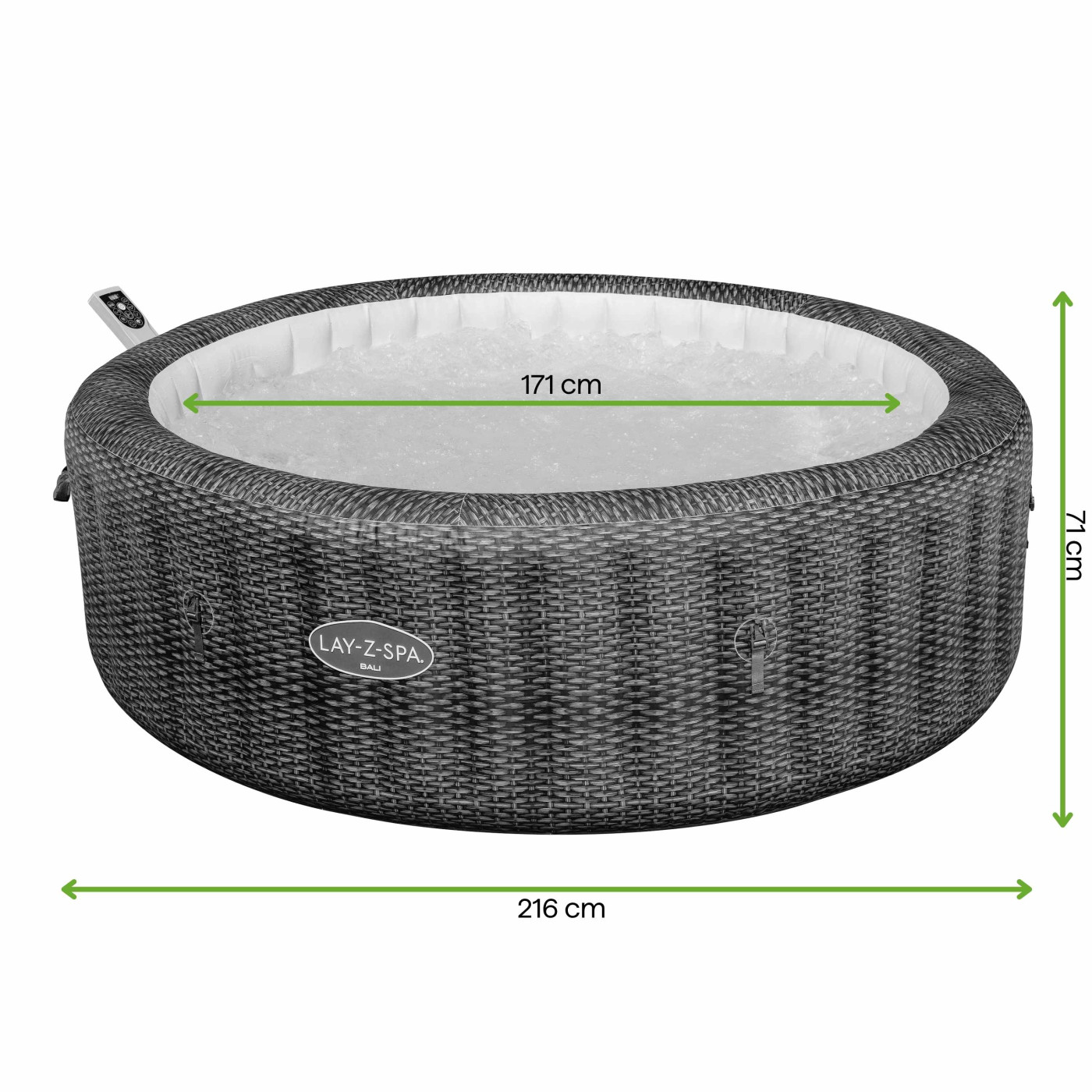 JACUZZI SPA BALI AIRJET 2.16x0.71M BESTWAY 6001P