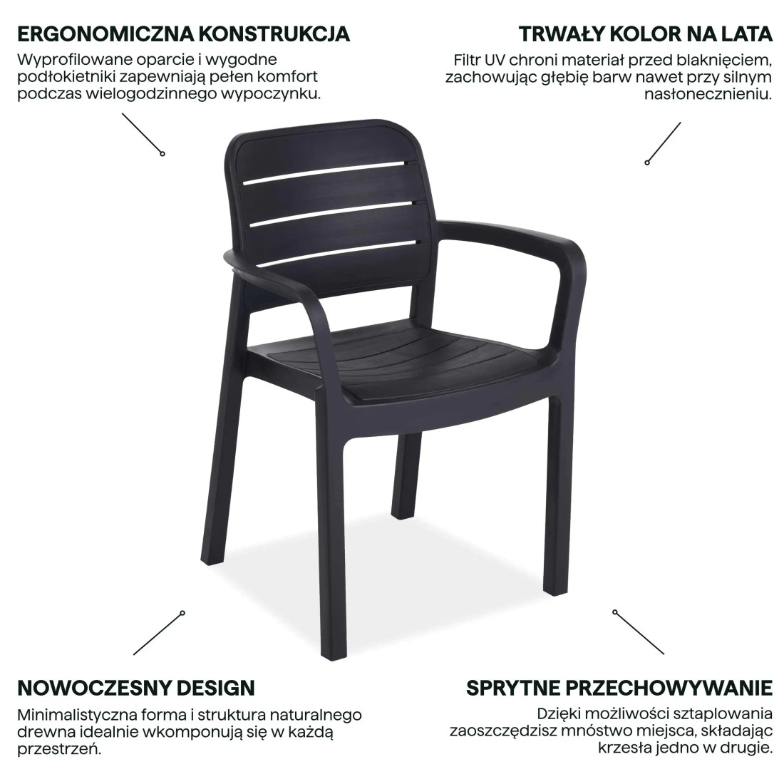 TISARA GRAPHITE CHAIR