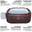 JACUZZI SPA MALDIVES AIRJET 2.01 x 2.01 x 0.80 m BESTWAY 6001U