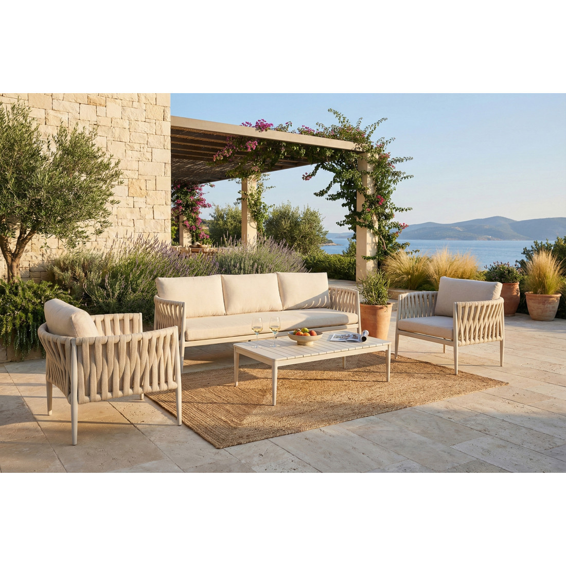 MONZA CAFFE ZESTAW BEIGE