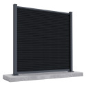 CITY FENCE PANEL 1.8M FOR HARD GROUND, ANTHRACITE