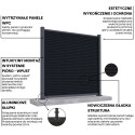 CITY FENCE PANEL 1.8M FOR HARD GROUND, ANTHRACITE