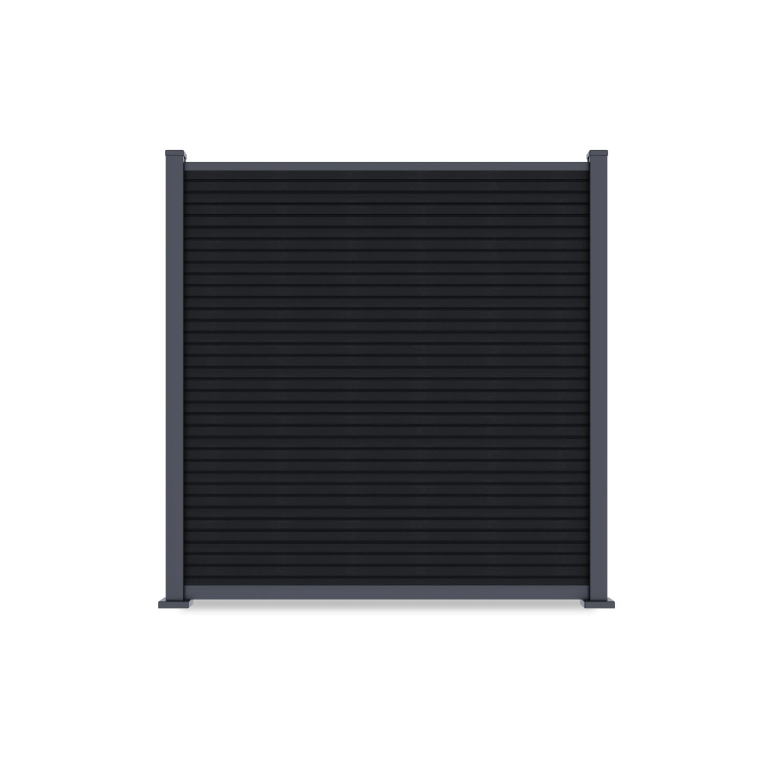 CITY FENCE PANEL 1.8M FOR HARD GROUND, ANTHRACITE