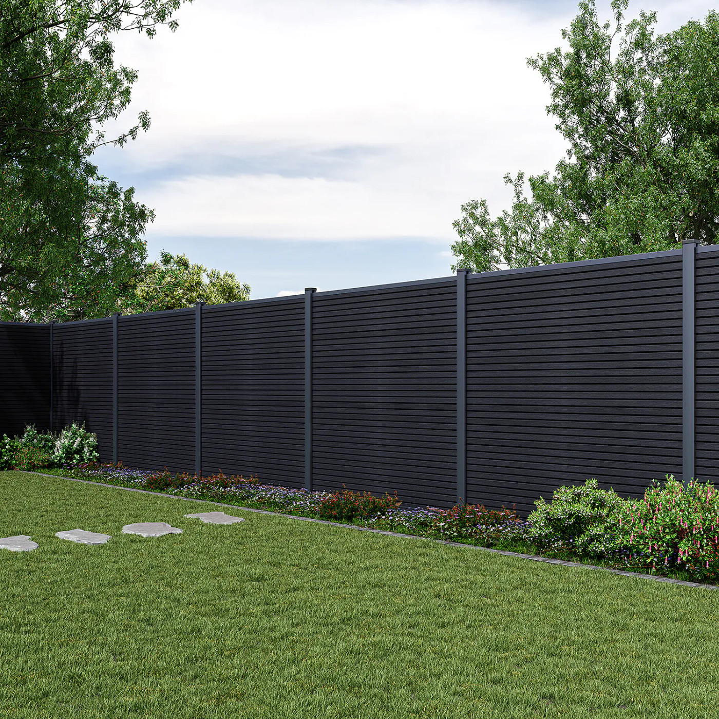 CITY PRZĘSŁO OGRODZENIOWE 1.8M PODŁOŻE MIĘKKIE ANTHRACITE