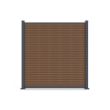 CITY PRZĘSŁO OGRODZENIOWE 1.8M PODŁOŻE TWARDE TEAK