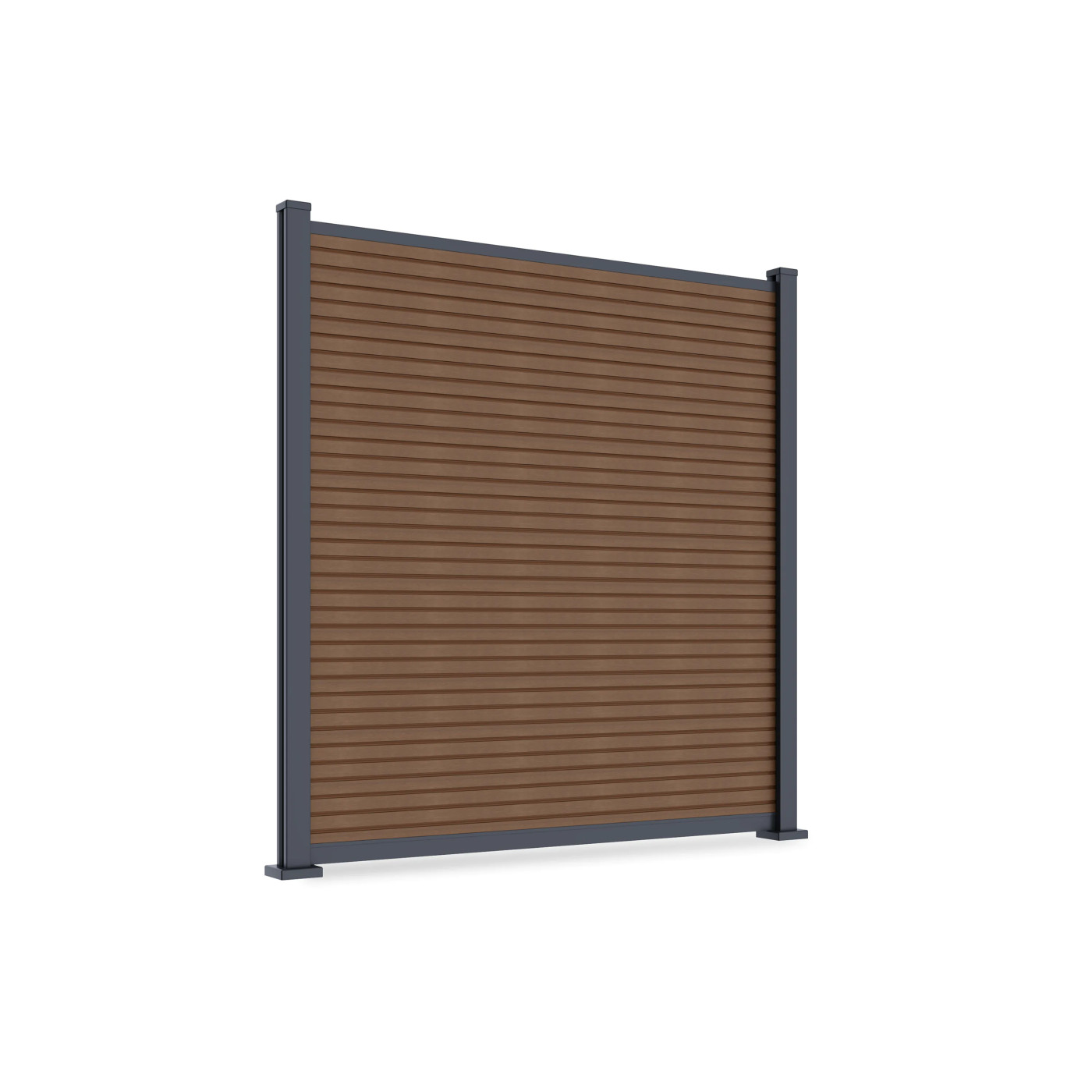 CITY PRZĘSŁO OGRODZENIOWE 1.8M PODŁOŻE TWARDE TEAK