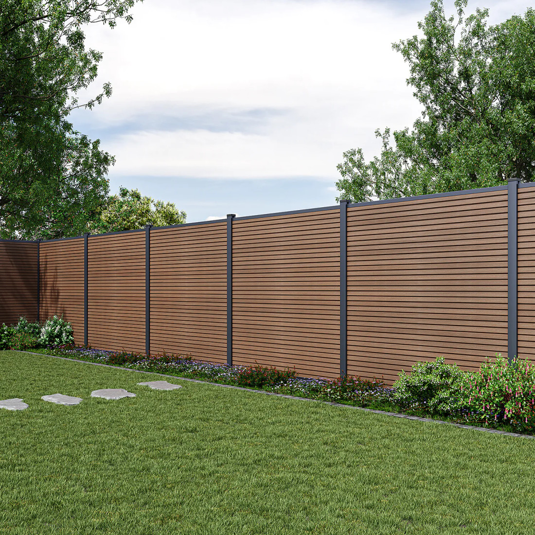 CITY PRZĘSŁO OGRODZENIOWE 1.8M PODŁOŻE MIĘKKIE TEAK