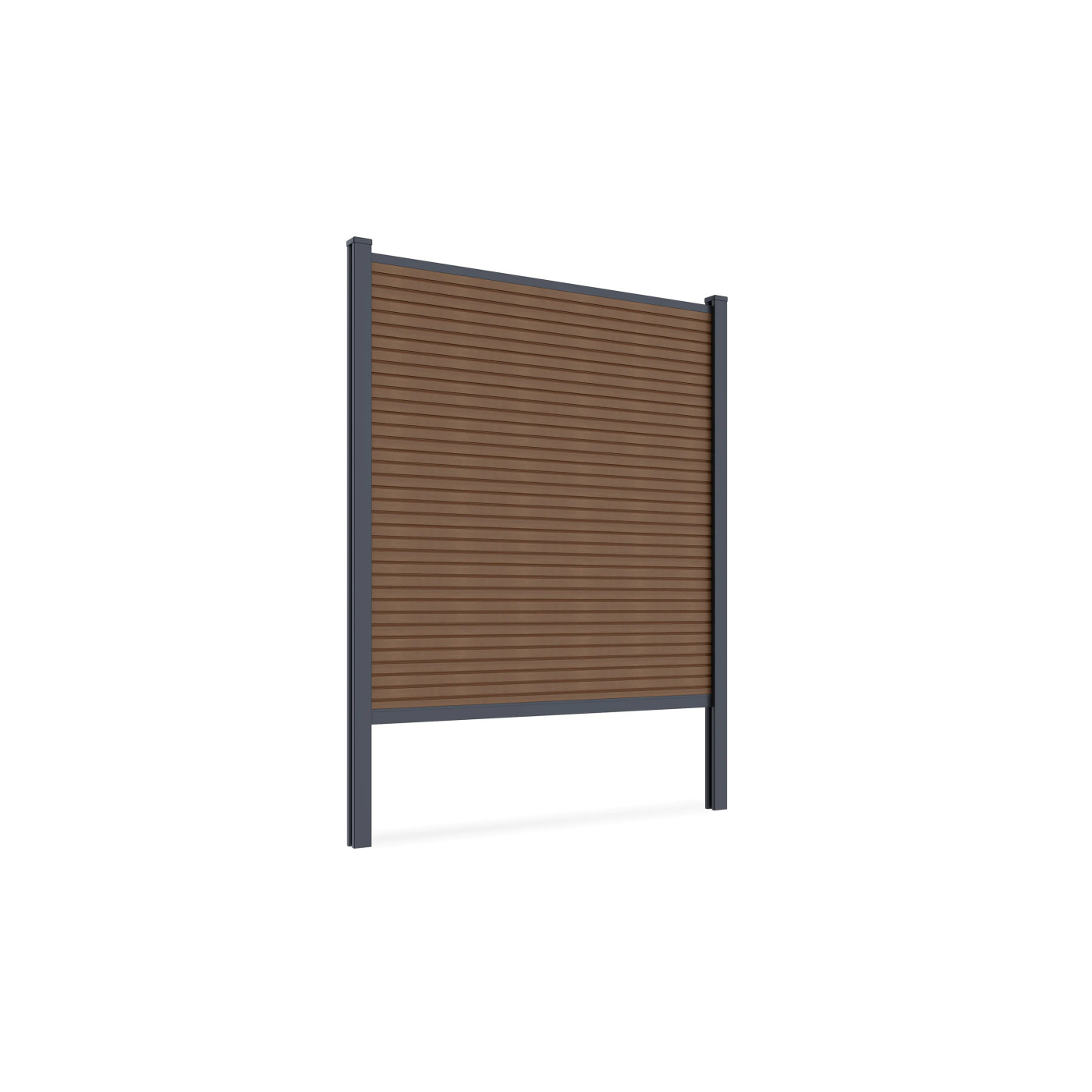 CITY FENCE PANEL 1.8M SOFT GROUND TEAK