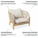 BERGEN FOTEL ACACIA WOOD