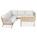 BERGEN CORNER SOFA ACACIA WOOD