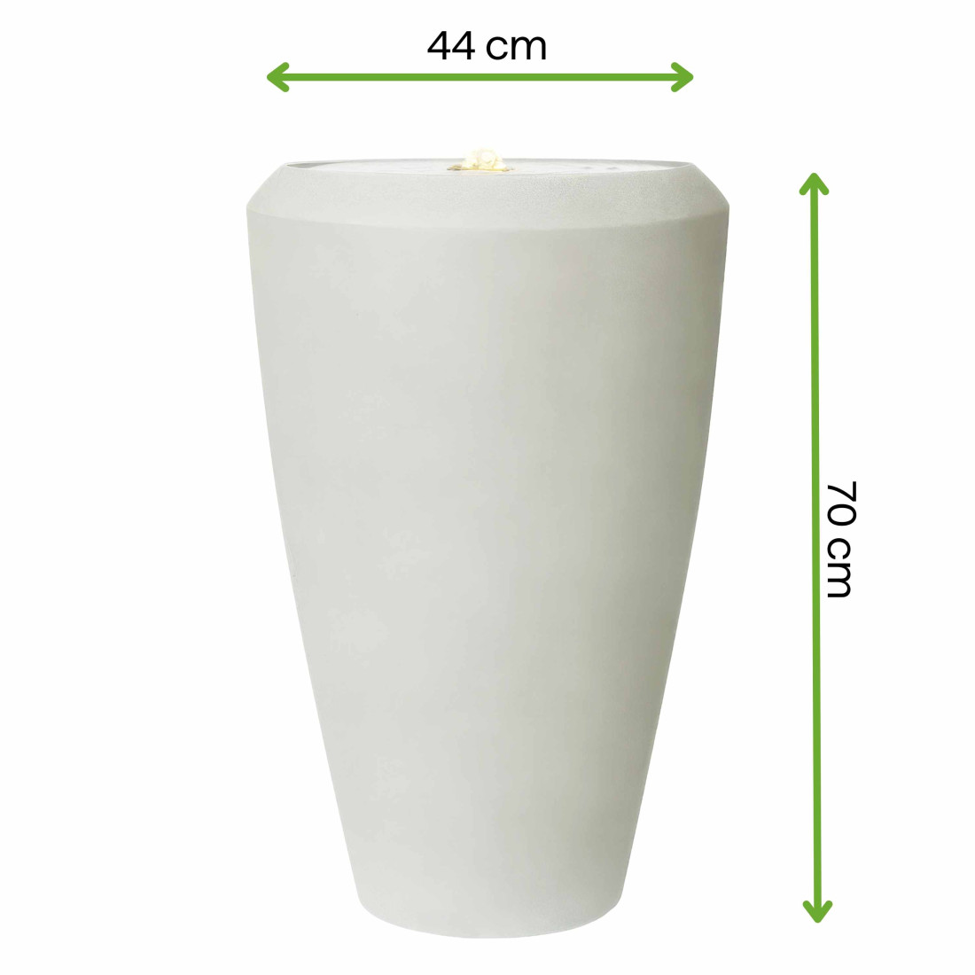 CASCADIA FONTANNA LED FI44x70CM CEMENT GREY