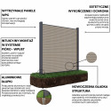 CITY FENCE PANEL 1.8M SOFT GROUND OAK