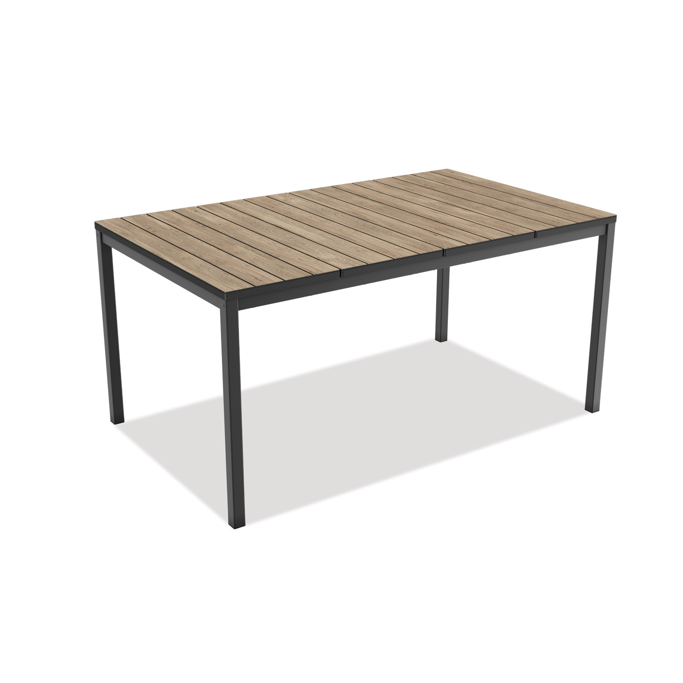 DECO PORTO NOVA 160 STÓŁ BLACK/ASHWOOD