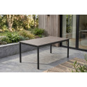 DECO PORTO NOVA 160 STÓŁ BLACK/WALNUT