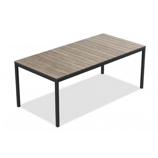 DECO PORTO NOVA 200 TABLE BLACK/ASHWOOD
