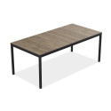 DECO PORTO NOVA 200 STÓŁ BLACK/WALNUT