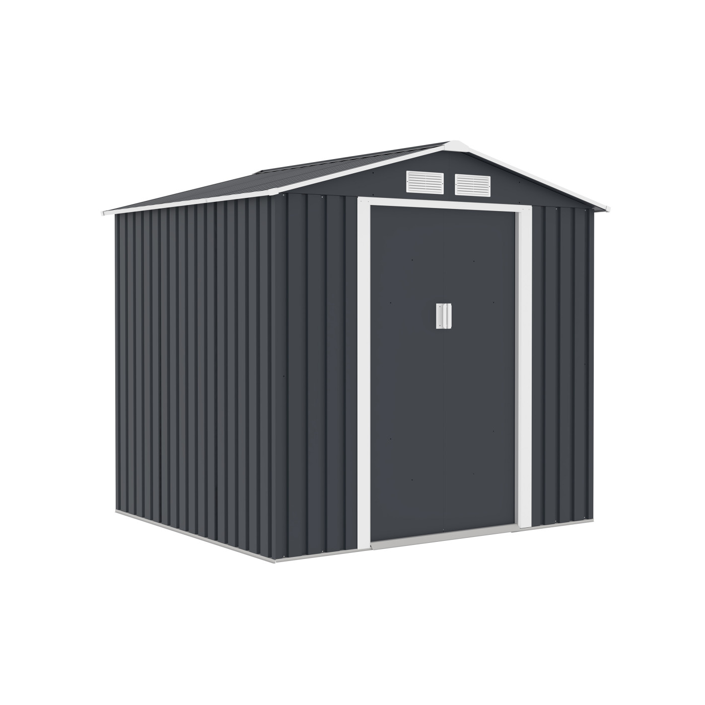 VECTOR 7x6 COLD GREY METAL SHED