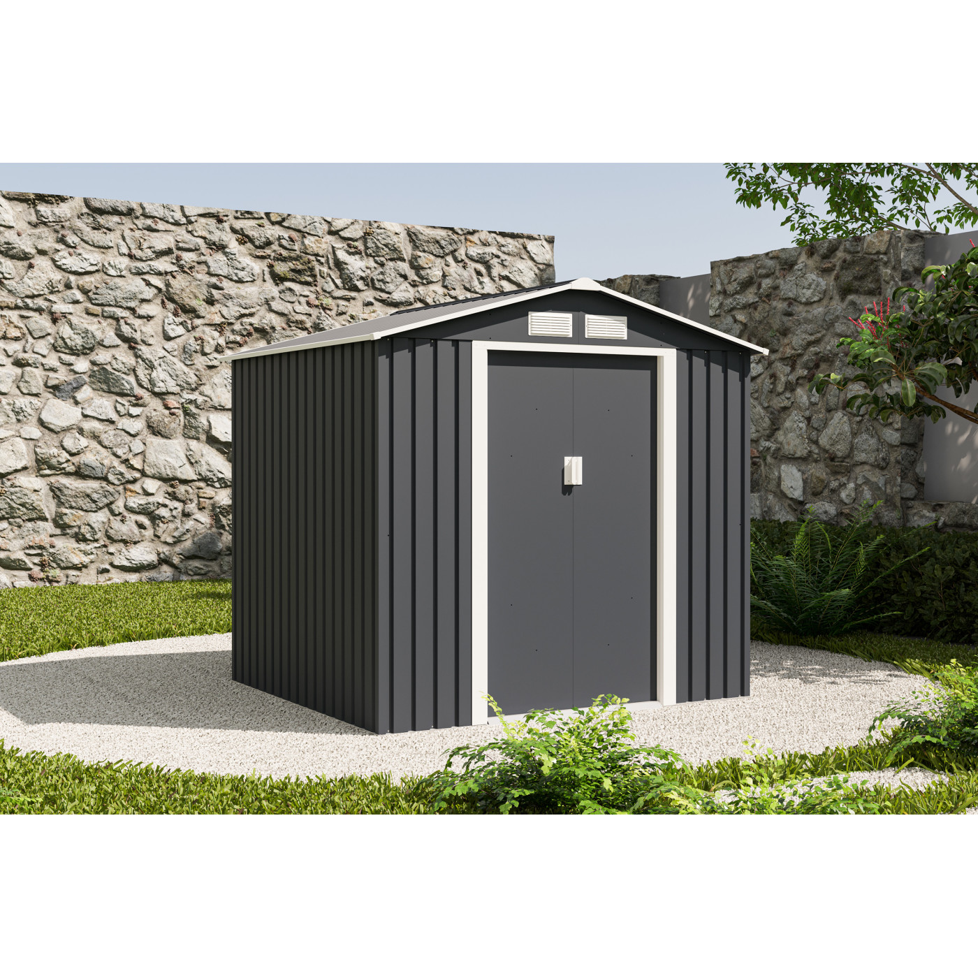 DOMEK METALOWY VECTOR 7x6 COLD GREY