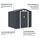 DOMEK METALOWY VECTOR 7x6 COLD GREY