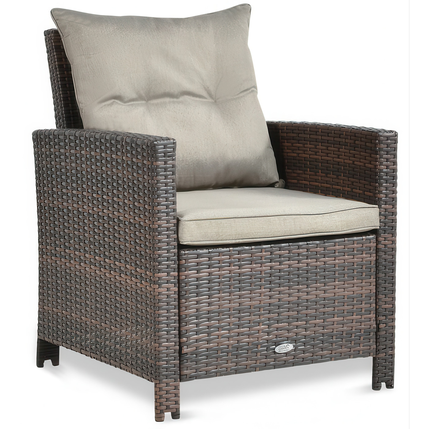 IBIZA BROWN ARMCHAIR