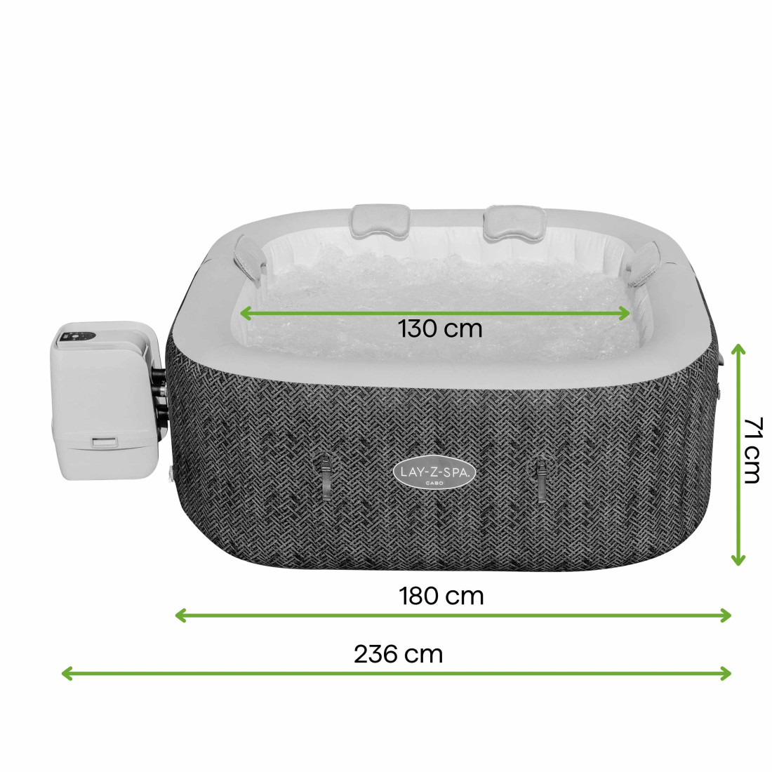 JACUZZI SPA CABO AIRJET 1.80x1.80x0.71M BESTWAY 6001R