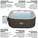 JACUZZI SPA CABO AIRJET 1.80x1.80x0.71M BESTWAY 6001R