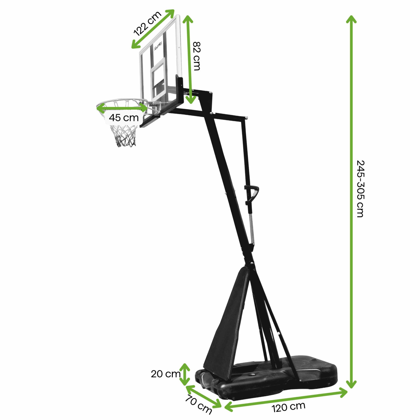 BASKETBALL HOOP 245-305CM