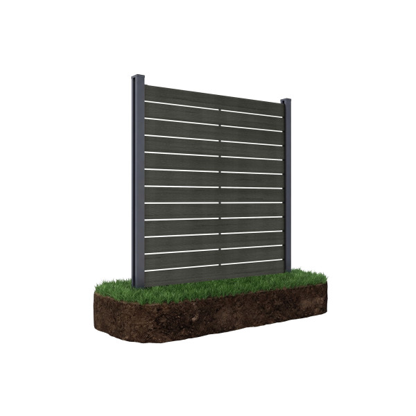 NEO FENCE PANEL 1.8M SOFT GROUND ANTHRACITE