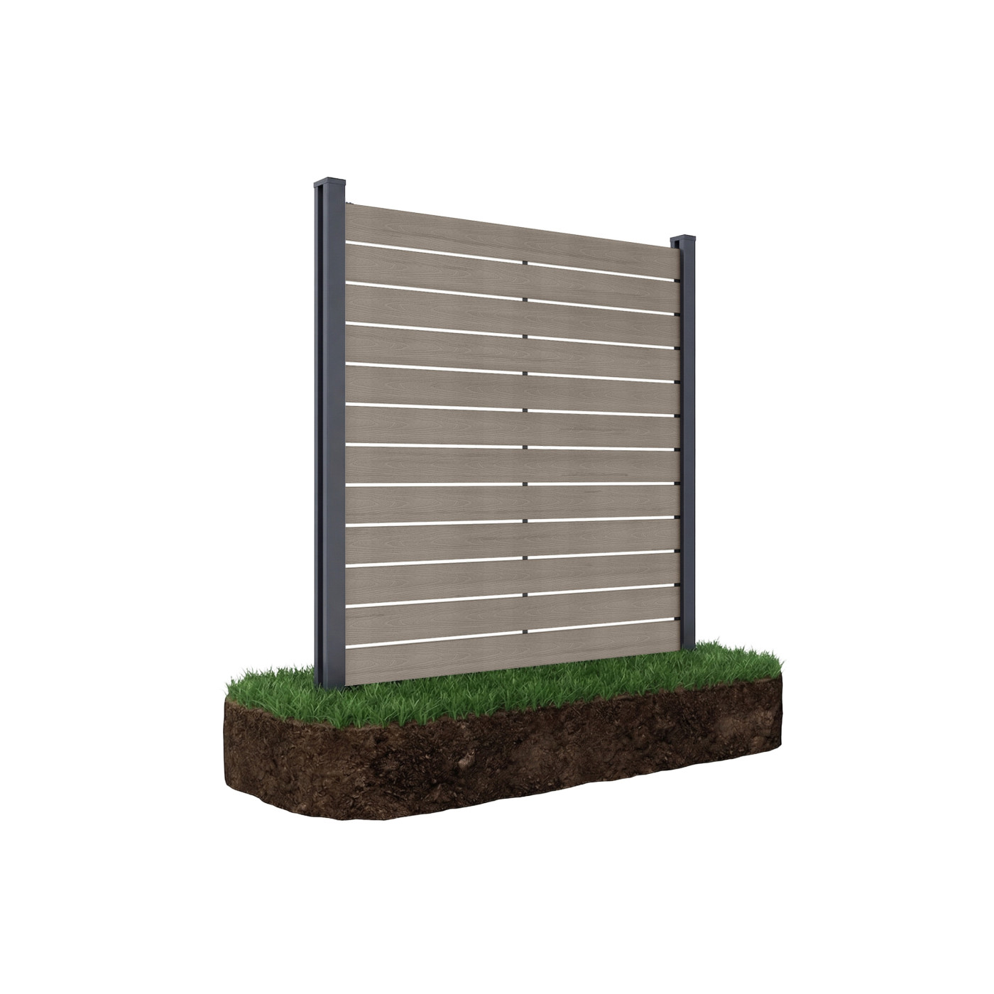 NEO FENCE PANEL 1.8M SOFT GROUND OAK
